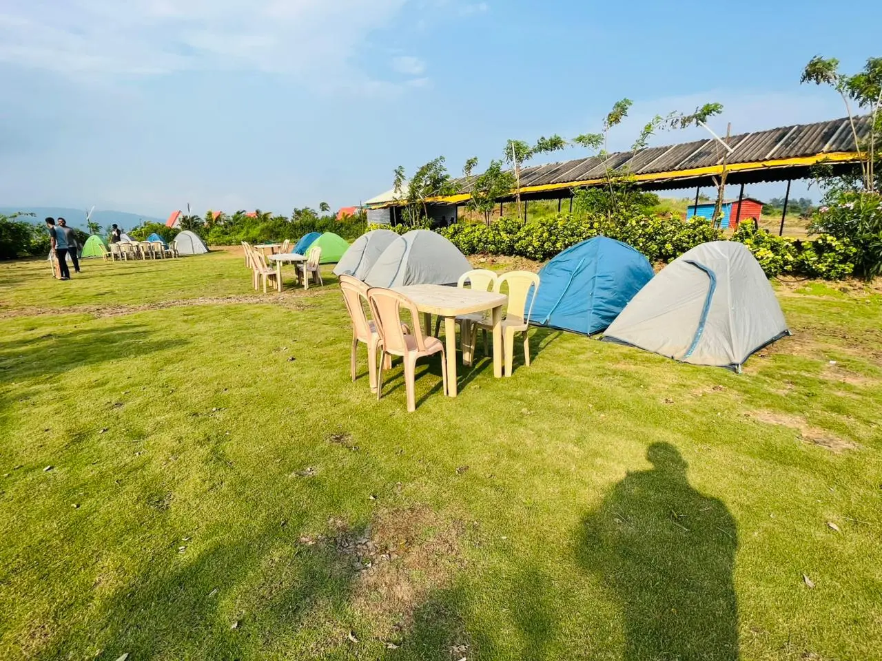 Morning view at Pawna Dam Camping location