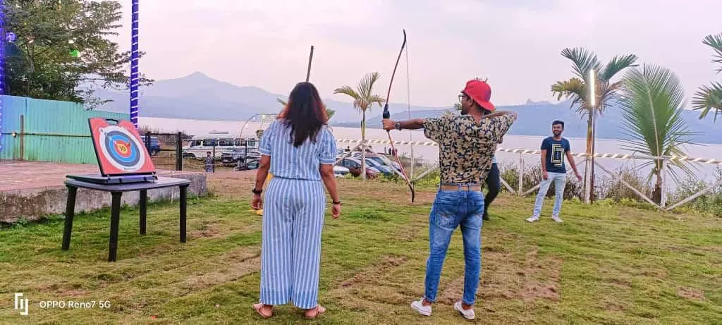 Night bonfire fun at Pawna Dam Camping site